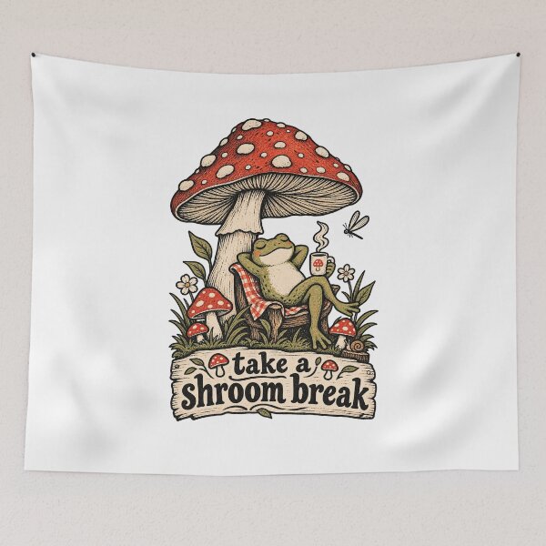 Item preview, Take a Shroom Break Frog designed and sold by tollaru.