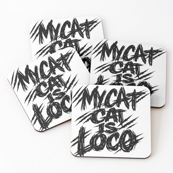 Item preview, My Cat Is Loco –  Chaotic Punk Handwritten Typography designed and sold by UrbanStatic.