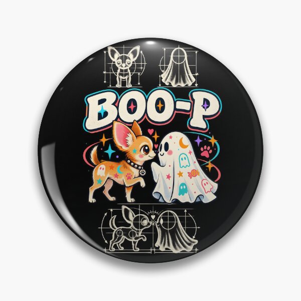 Item preview, Retro Blueprint Chihuahua and Ghost BOO-P designed and sold by AmiGraph.