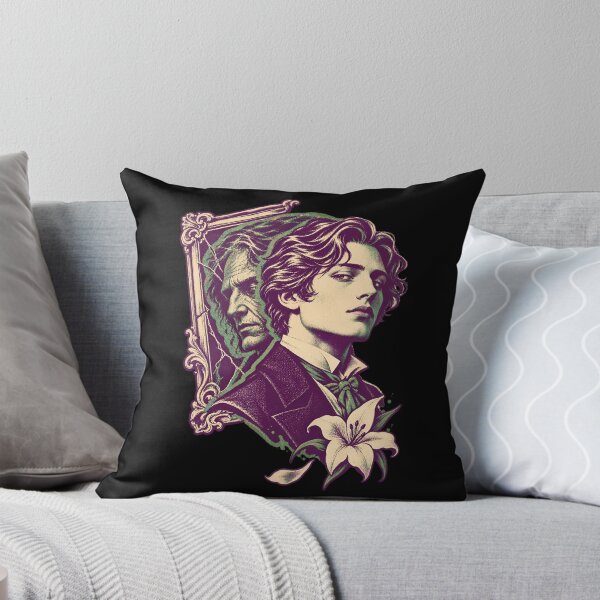 Item preview, Dorian Gray Split Portrait in Purple and Green designed and sold by Fenay Designs.