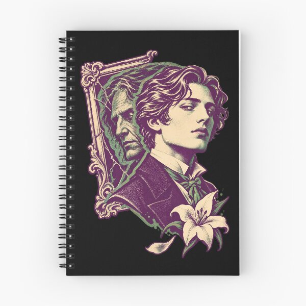 Item preview, Dorian Gray Split Portrait in Purple and Green designed and sold by Fenay Designs.