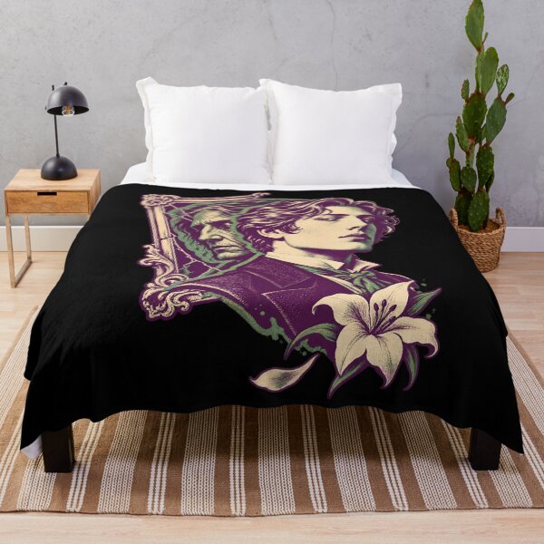 Item preview, Dorian Gray Split Portrait in Purple and Green designed and sold by Fenay Designs.