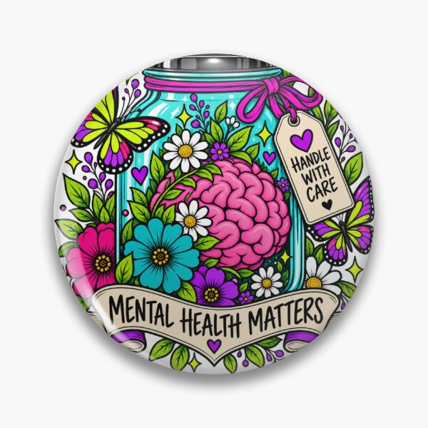 Item preview, Handle with care mental health matters designed and sold by DisorderlyDigital.