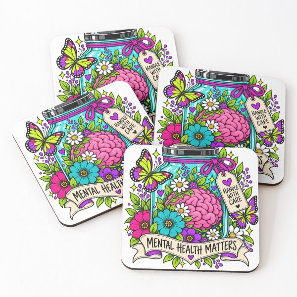 Item preview, Handle with care mental health matters designed and sold by DisorderlyDigital.