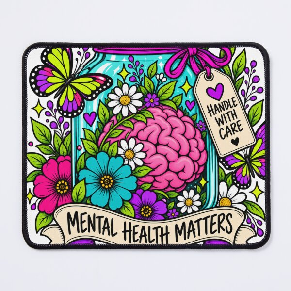 Item preview, Handle with care mental health matters designed and sold by DisorderlyDigital.