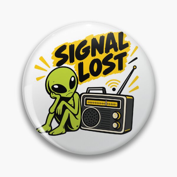Item preview, Signal Lost Alien Retro Radio Sci Fi designed and sold by DesignGraphica.