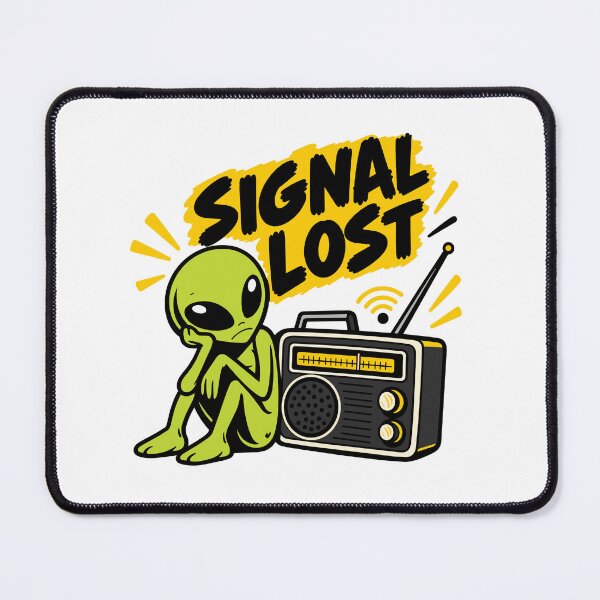 Item preview, Signal Lost Alien Retro Radio Sci Fi designed and sold by DesignGraphica.