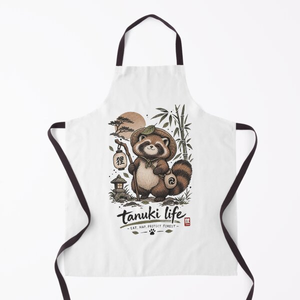 Item preview, Tanuki Life Eat Nap Protect Forest designed and sold by tollaru.