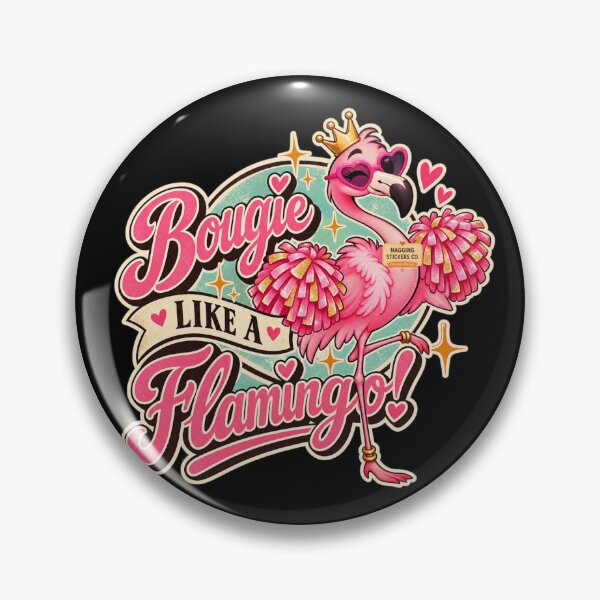 Item preview, BOUGIE LIKE A FLAMINGO! BY NAGGINGSTICKERSCO. BOUGIE LIKE FIFI! PINK FLAMINGO! COLLECTION | BLACK Edition | No.01 designed and sold by LaMaisonOfMY.