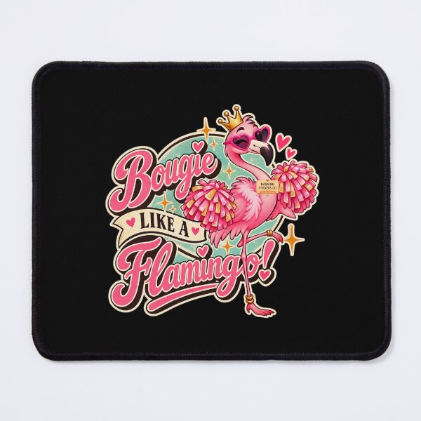Item preview, BOUGIE LIKE A FLAMINGO! BY NAGGINGSTICKERSCO. BOUGIE LIKE FIFI! PINK FLAMINGO! COLLECTION | BLACK Edition | No.01 designed and sold by LaMaisonOfMY.