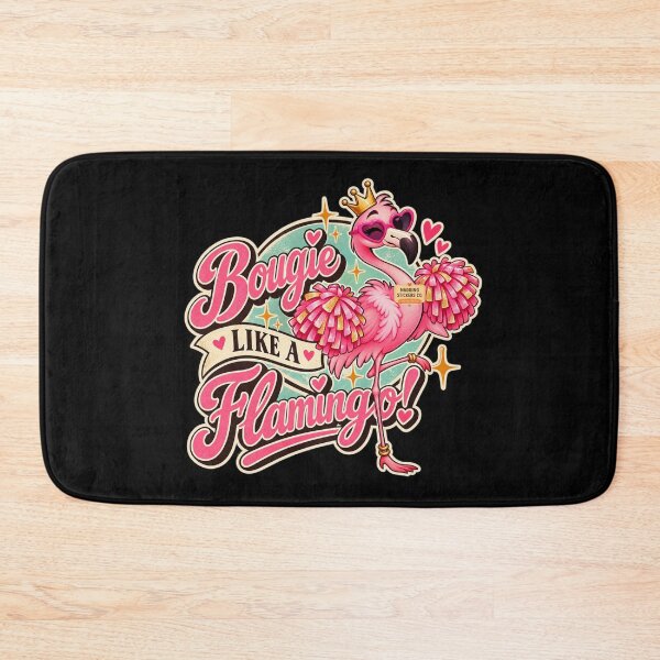 Item preview, BOUGIE LIKE A FLAMINGO! BY NAGGINGSTICKERSCO. BOUGIE LIKE FIFI! PINK FLAMINGO! COLLECTION | BLACK Edition | No.01 designed and sold by LaMaisonOfMY.