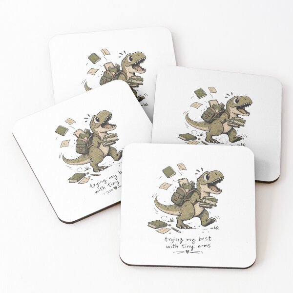 Item preview, Dinosaur Reading With Tiny Arms designed and sold by tollaru.