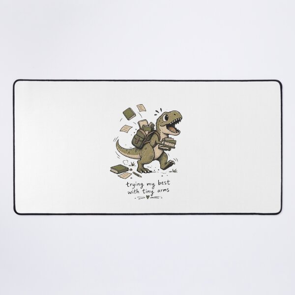 Item preview, Dinosaur Reading With Tiny Arms designed and sold by tollaru.