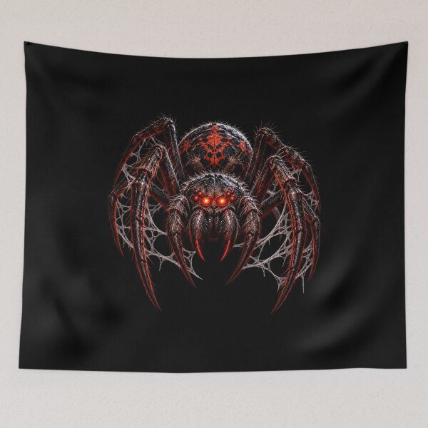 Item preview, Red & Black Spider Art designed and sold by PrintGo26.