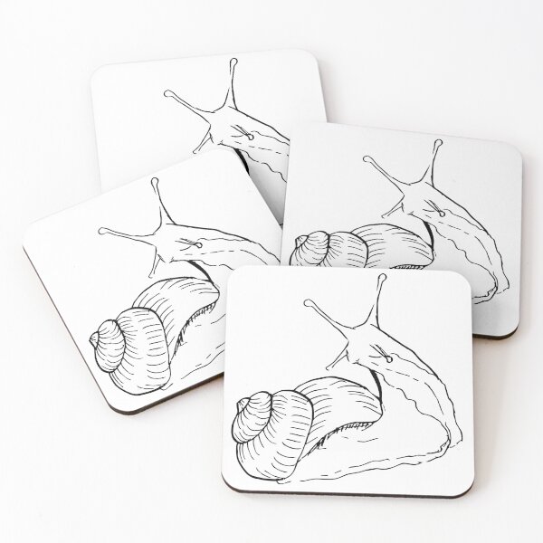 Item preview, Linocut look snail designed and sold by Cheeshka.