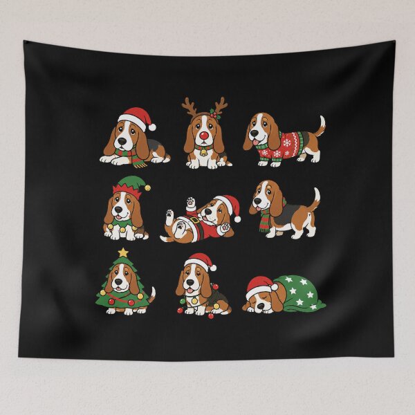 Item preview, Funny Basset Hound Dog Christmas Holiday Xmas Mom Dad designed and sold by rafaeltto.