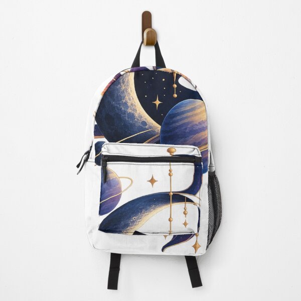 Item preview, Celestial Orbit – Crescent Moon & Planets Cosmic Art designed and sold by KenjiSano.