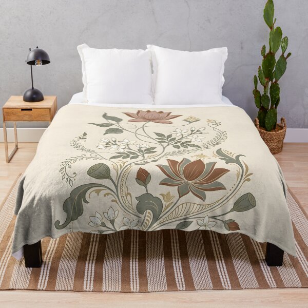 Item preview, Indian Botanical Lotus Wall Art designed and sold by hutofdesigns.