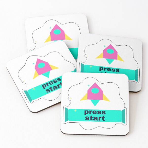 Item preview, Press Start - Gamer Sticker designed and sold by ClipCanvas.
