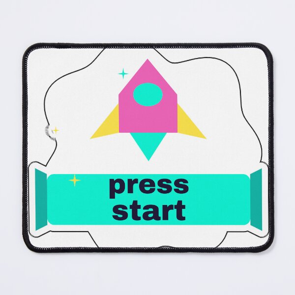 Item preview, Press Start - Gamer Sticker designed and sold by ClipCanvas.