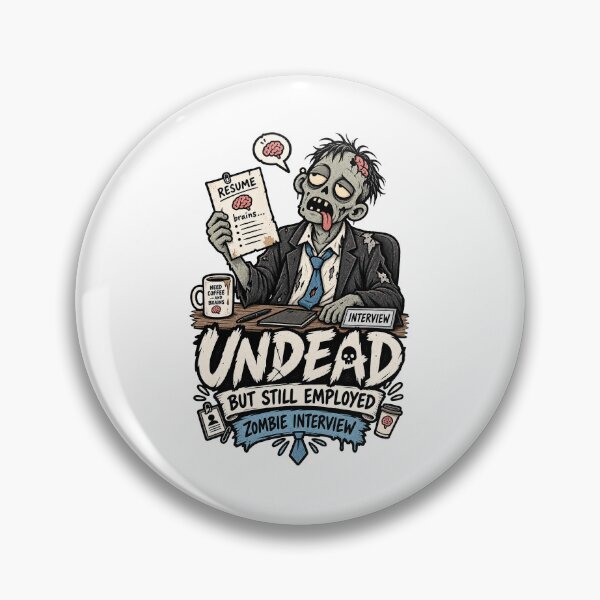 Item preview, Undead But Still Employed Zombie Interview designed and sold by tollaru.