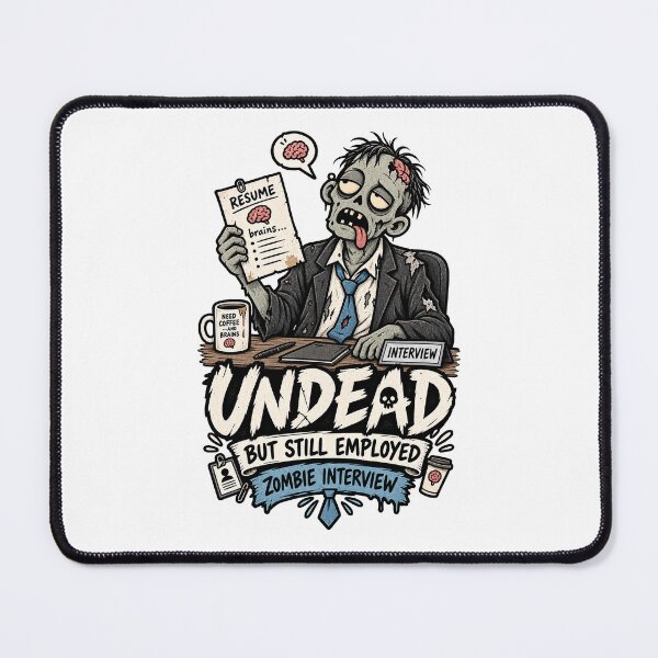 Item preview, Undead But Still Employed Zombie Interview designed and sold by tollaru.