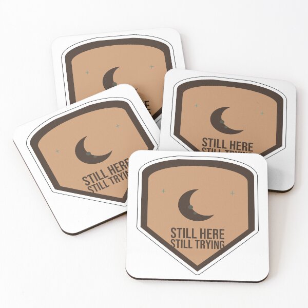 Item preview, Still Here Still Trying - Self Care Sticker designed and sold by ClipCanvas.