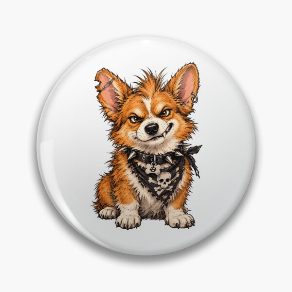 Item preview, Punk Rock Corgi Dog designed and sold by Steele-Art.