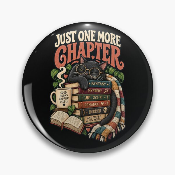Item preview, Just One More Chapter - Funny Cat Book Lover Gift designed and sold by Ridaelb.