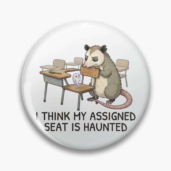 Item preview, I think my assigned seat is haunted designed and sold by ChernotytskaArt.