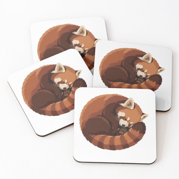 Item preview, Cute Red Panda Sleeping Illustration designed and sold by didiiii74210.