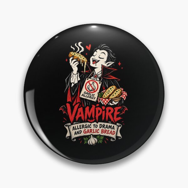 Item preview, Vampire Allergic To Garlic Bread designed and sold by tollaru.
