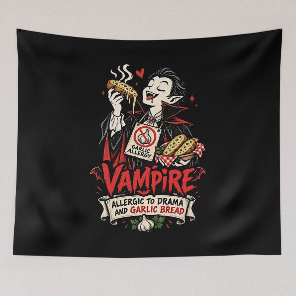 Item preview, Vampire Allergic To Garlic Bread designed and sold by tollaru.