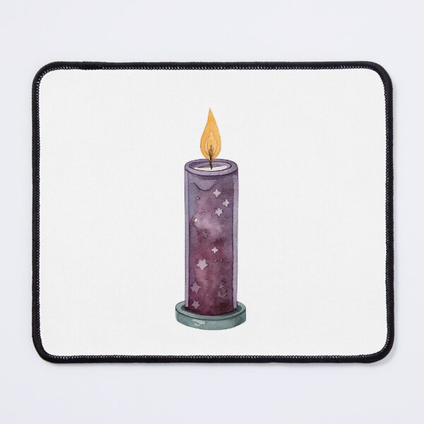 Item preview, Watercolor Dark Purple Magic Spell Candle designed and sold by AlinaMel.