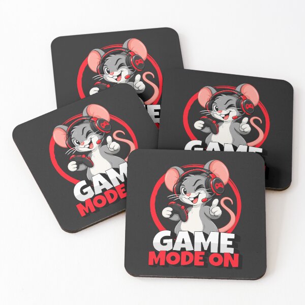 Item preview, Game Mode On Gamer Mouse with Headset and Controller designed and sold by Infinitee8hirts.