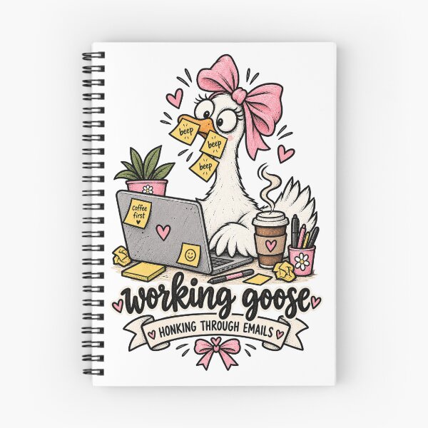 Item preview, Working Goose Honking Through Emails designed and sold by tollaru.