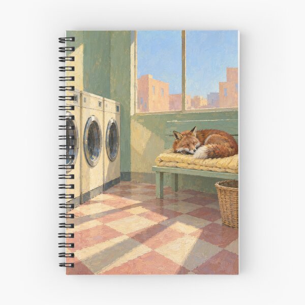 Item preview, The Quiet Cycle — Sleeping Fox in a Laundrette designed and sold by PopChaosStudio.