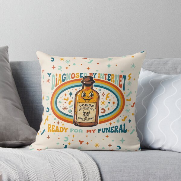 Item preview, Retro Poison Bottle with Groovy Rainbow - Light Colors Edition designed and sold by Shyla Marsare.