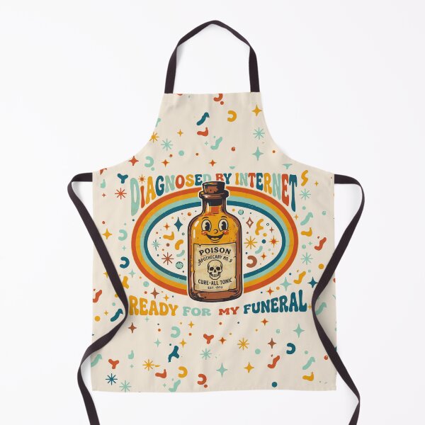 Item preview, Retro Poison Bottle with Groovy Rainbow - Light Colors Edition designed and sold by Shyla Marsare.