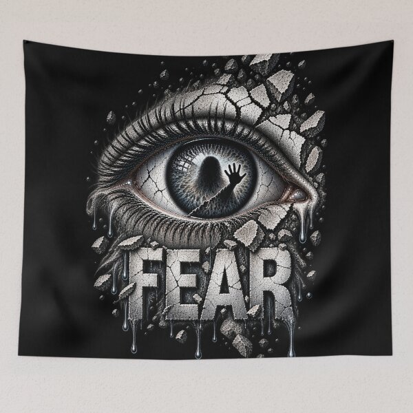 Item preview,  Fear Cracked Eye Dark Horror Art designed and sold by PrintGo26.