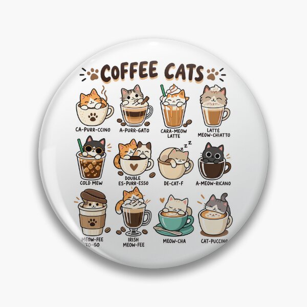 Item preview, Cute Coffee Cats Funny Cat Lover Coffee Addict designed and sold by roni-harbor.