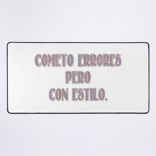 Item preview, Cometo errores pero con estilo - Spanish Adult Mood Quote designed and sold by Yamy Morrell Art and Design.