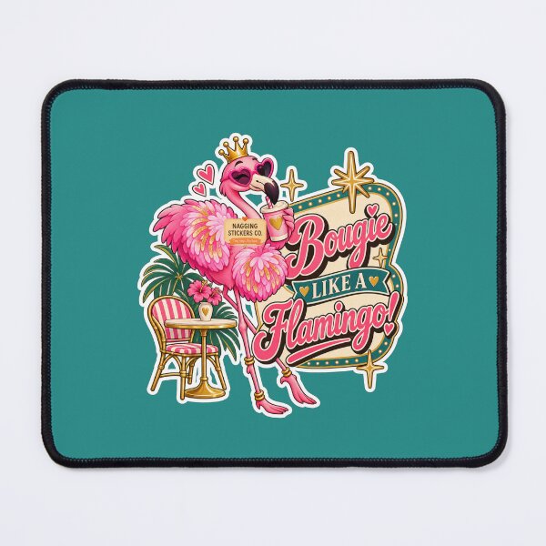 Item preview, BOUGIE LIKE A FLAMINGO! BY NAGGINGSTICKERSCO. BOUGIE LIKE FIFI! PINK FLAMINGO! COLLECTION | GREEN Edition | No.02 designed and sold by LaMaisonOfMY.