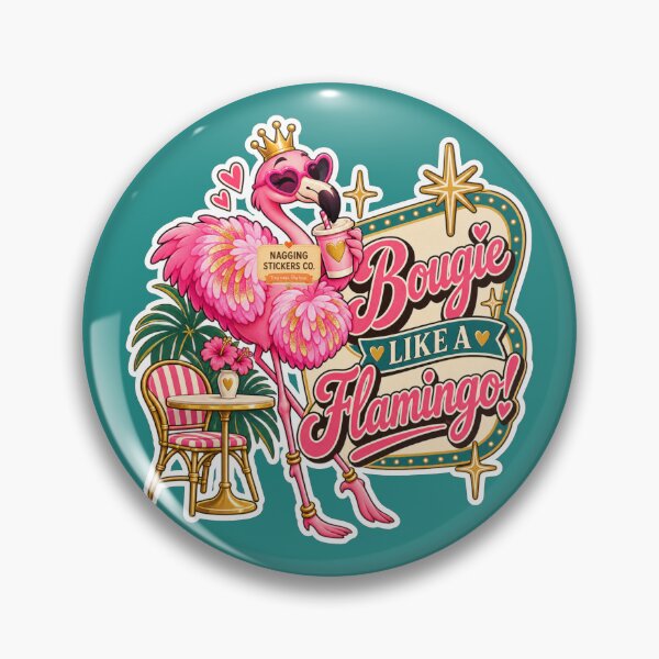Item preview, BOUGIE LIKE A FLAMINGO! BY NAGGINGSTICKERSCO. BOUGIE LIKE FIFI! PINK FLAMINGO! COLLECTION | GREEN Edition | No.02 designed and sold by LaMaisonOfMY.