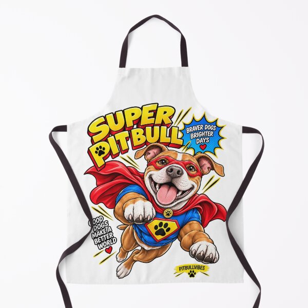 Item preview, Super Pitbull - Cute Superhero Pit Bull Dog designed and sold by PitBullVibes.com.