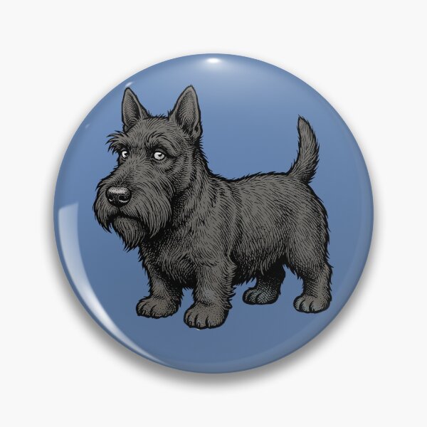 Item preview, The Black Watch: Scottish Terrier Vintage Woodcut Engraving Art designed and sold by FreiherrPK.