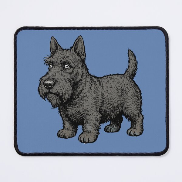 Item preview, The Black Watch: Scottish Terrier Vintage Woodcut Engraving Art designed and sold by FreiherrPK.