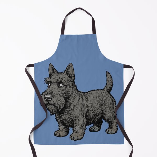Item preview, The Black Watch: Scottish Terrier Vintage Woodcut Engraving Art designed and sold by FreiherrPK.