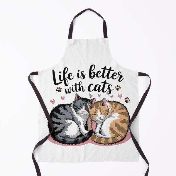 Item preview, Life Is Better With Cats – Cute Cat Lover T-Shirt designed and sold by Cool Tee World .