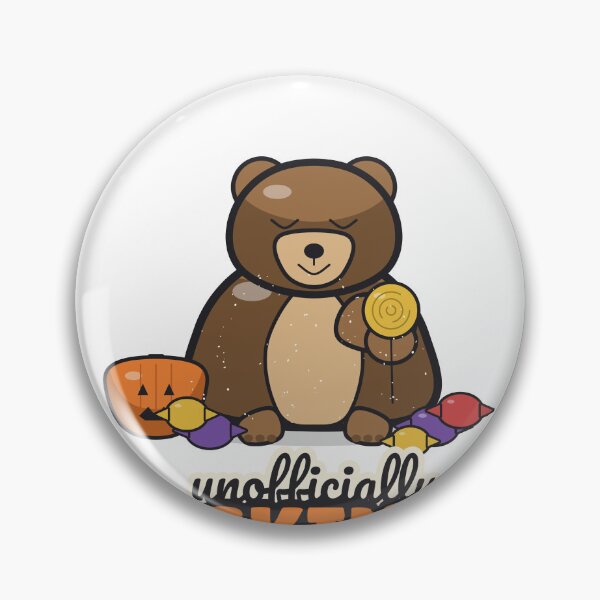 Item preview, Stocking Up for Hibernation - Funny Halloween Candy Bear designed and sold by BooAndBloomCo.